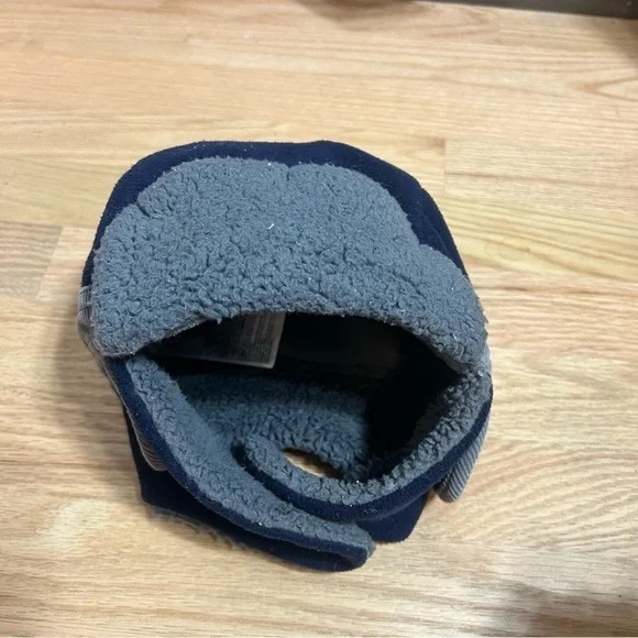 Baby Gap Blue Fleece Trapper Winter Hat M/L Kids Boys Toddler - Picture 2 of 5